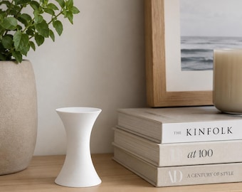 Modern Hourglass Display Stand 3D Printed Pedestal Stand Minimalist Decor Riser Shelf Accent Decor