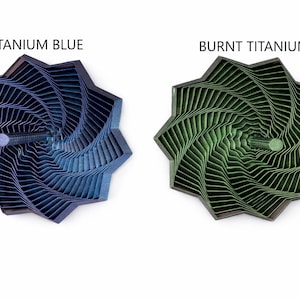 Fidget Star with Handle, Hypnotic Spinning Toy, 3D Printed Sensory Desk Fidget, Stress Relief Gift for Teens & Adults image 8