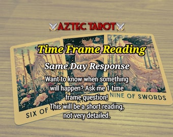1 Pregunta sobre plazos Lectura de tarot psíquica el mismo día