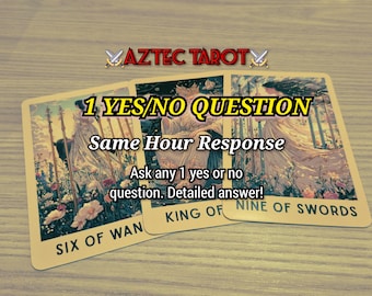 Lectura de Tarot con una pregunta de Sí/No en la misma hora