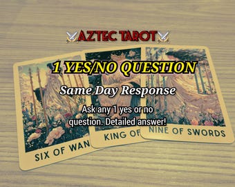 Lectura de Tarot psíquica con una pregunta de sí/no el mismo día