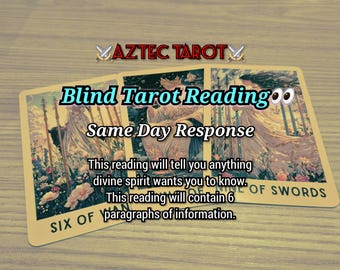 Lectura de Tarot a ciegas de 6 párrafos el mismo día