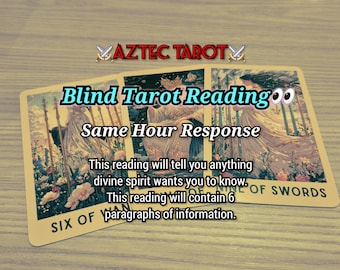 Lectura de Tarot a ciegas de 6 párrafos a la misma hora