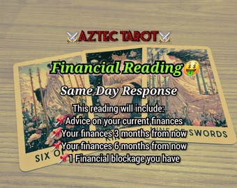 Lectura financiera y lectura de tarot psíquica el mismo día