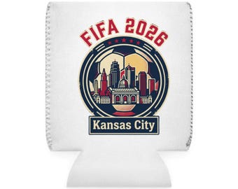 FIFA 2026 Kansas City Skyline Can Cooler Sleeve