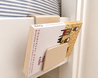 Bedside Book Holder – Minimal Clip-On Shelf for Bed Frame, Reading Organizer