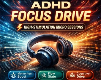 ADHD Focus Music for Study & Deep Work – High Activation Productivity Audio, Task Initiation + Flow State MP3 V2