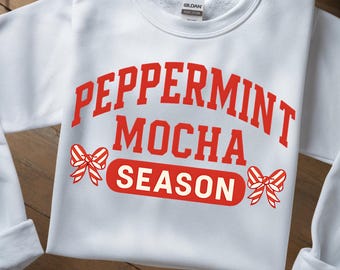 Pepparmynta Mocha Season Sweatshirt | Jultröja med rund hals