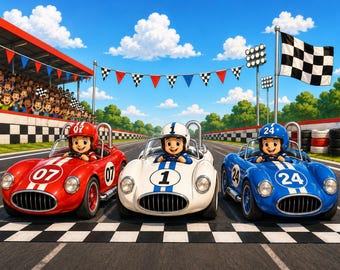 Race Car Birthday Party Printable Kit | Victory Lane Classic | Party Bundle | Instant Download PDF