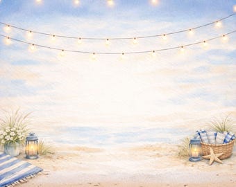 Coastal Party Printable Kit | Harbor Cookout Party Decor & Invitations | Beach BBQ Party Decorations | Summer Coastal Celebration