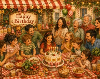 Printbaar pastafeestpakket | Italiaanse trattoria verjaardagsfeestdecoraties, spelletjes, activiteiten, uitnodigingen en printbare materialen voor een familiefeest