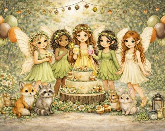 Fairy Garden Party Printable Kit – Woodland Magic - Decorations, Games, Activities and Treasure Hunt