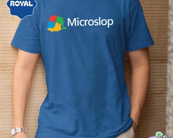 Microslop-shirt, grappig shirt, parodie-t-shirt, propcadeau
