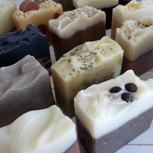 Handmade Soap - All Natural Cold Process Soaps - Your choice of 3 homemade soap - Natural Soap