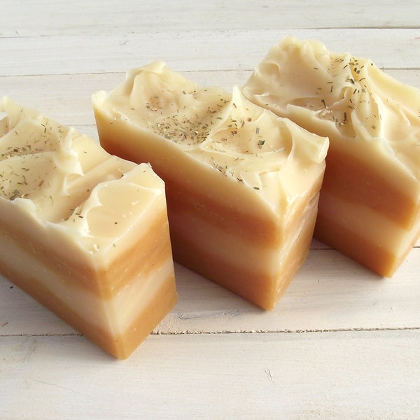 Lemongrass and Turmeric - Handmade All Natural Vegan Soap with Shea Butter