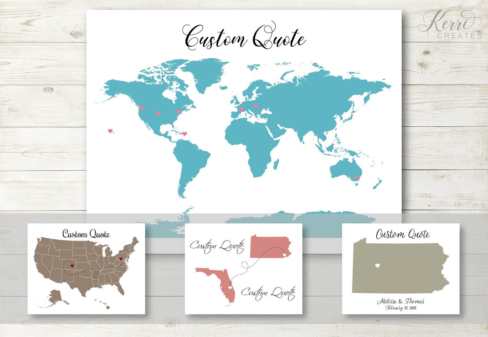Design Your Own State Art or Country Art. Map Print. Custom State or ...