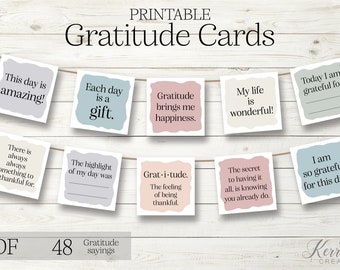 Gratitude Cards. Gratitude Jar. Thankful Cards. Daily Mantras. Inspirational Jar. Mindfulness. Uplifting Cards. Positivity Cards. Self Love