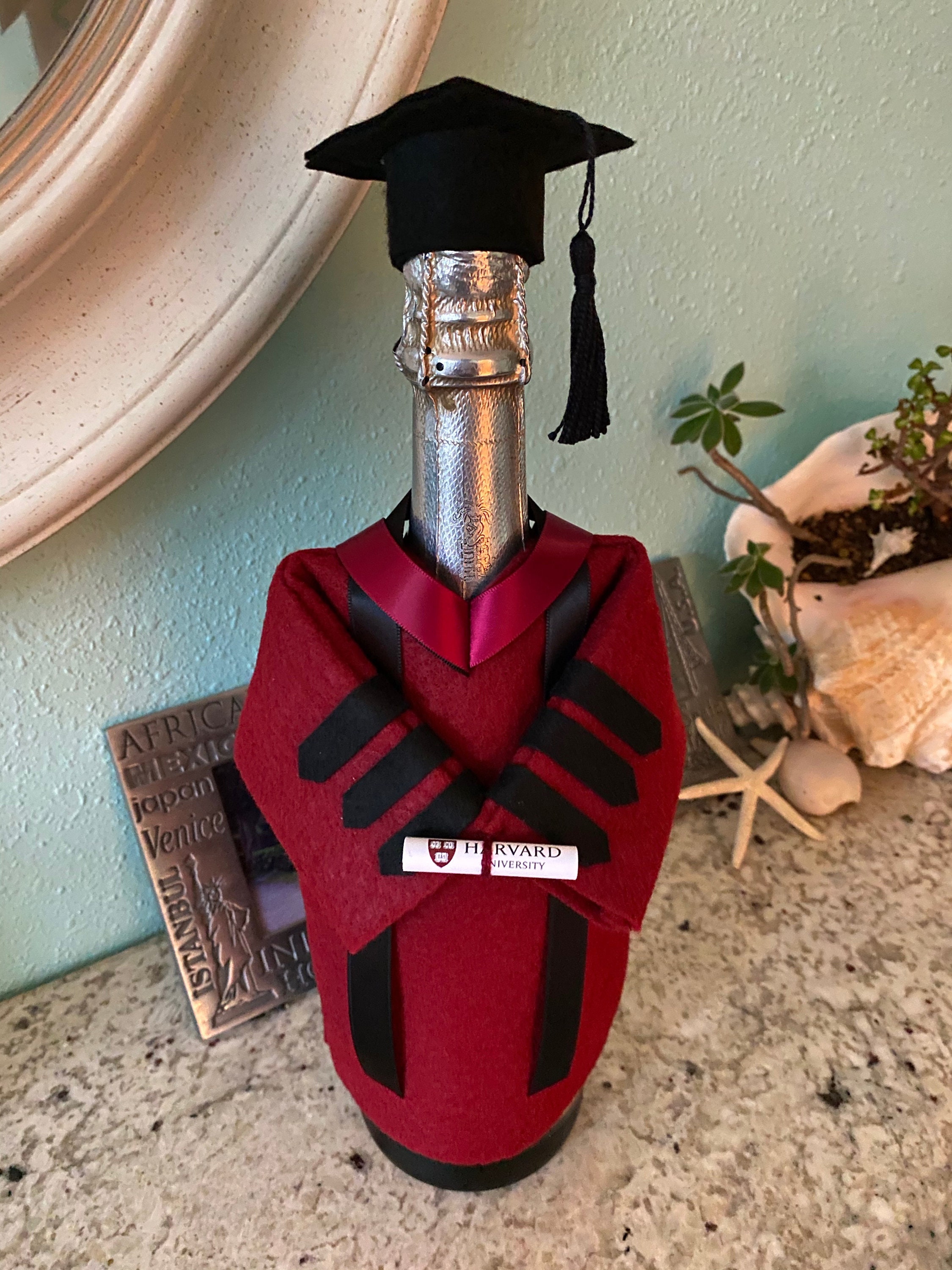 Personalize Your Colors,(be Detailed) Graduation Cap and Gown Bottle ...