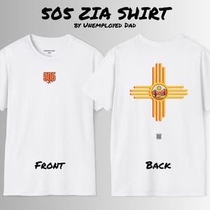 505 Shirt | Zia Sun Emblem T-Shirt | New Mexico Zia Symbol Tee