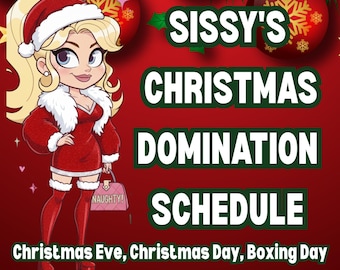 Sissy Christmas Training: 3-Day Femdom Schedule w/ Tasks, Proof & Rebirth Certificate | Obey Your Mistress or Suffer!