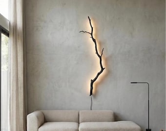 Decorative Lamp in the Shape of a Tree Trunk