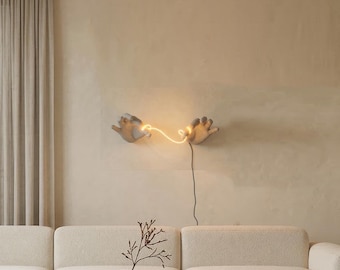 Kinkiet Hands z paskiem LED