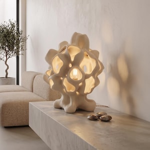 Lámpara de mesa escultural moderna | Diseño orgánico