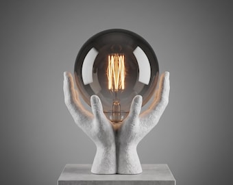 Lampa rzeźbiarska "Dłonie światła"