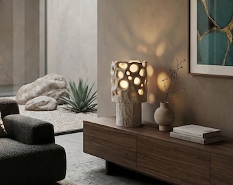Rzeźbiarska lampa organiczna