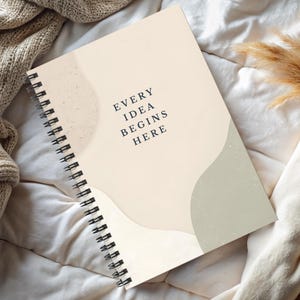 Ogni idea inizia qui / Quaderno a spirale con griglia a punti