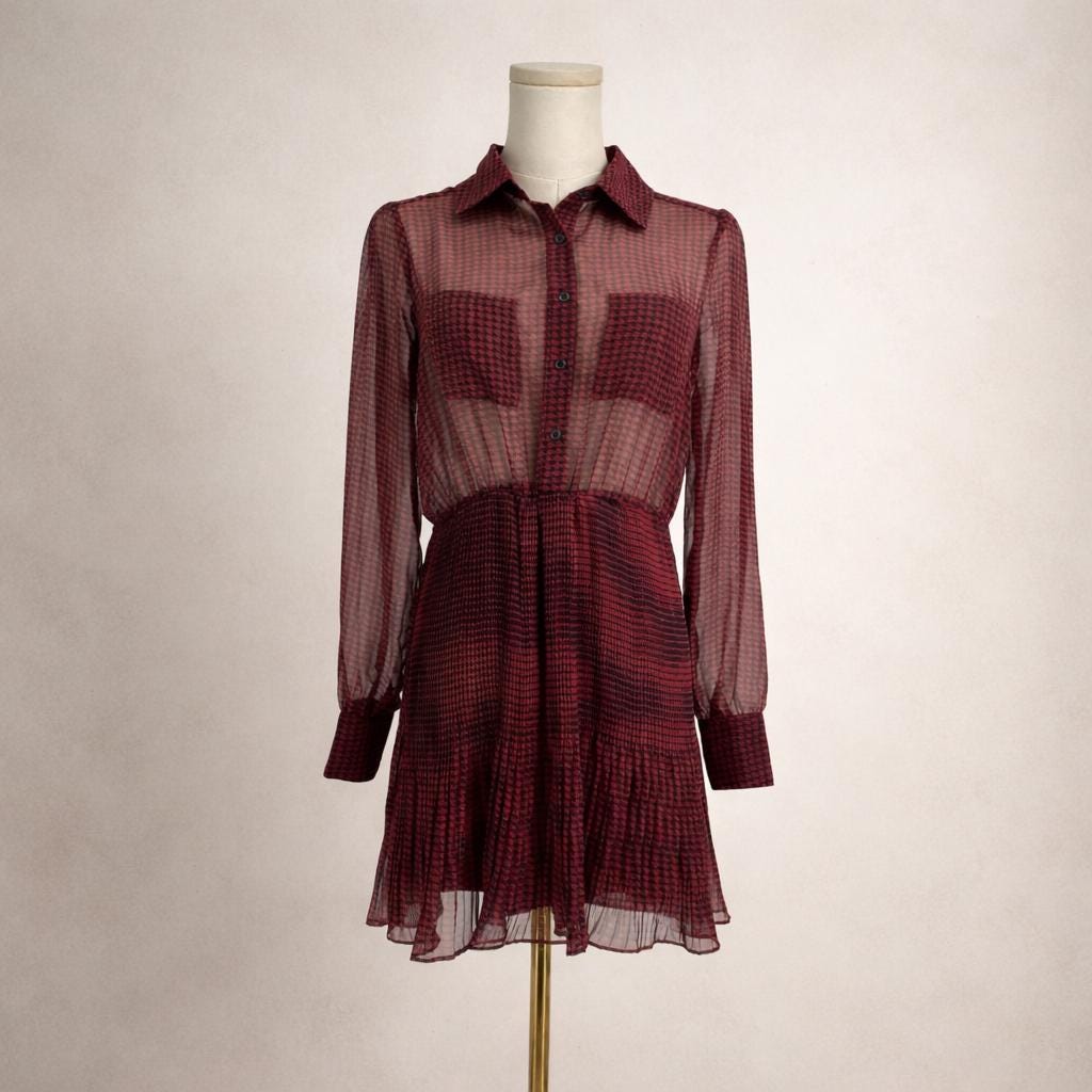 Sheer Shirt Dress - Etsy