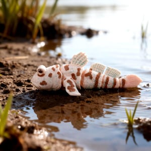 3D-Printed Articulated Mudskipper Fish - 5 inches | Swamp Creature Figurine