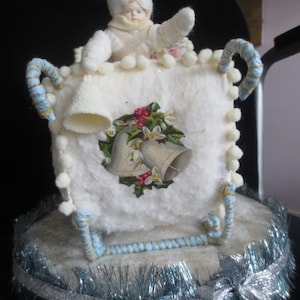 Spuncotton winter sled with winter toddlers