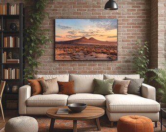 Damaraland Sunset Photography Print, Namibia African Desert Landscape