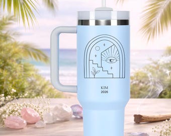 Personalized Self Love Tumbler 40oz | Wellness Gift, Yoga Cup, Mindset Motivation, Healing Era, Aesthetic Self Care Travel Mug
