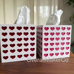 120 Hearts Tissue Box Cover