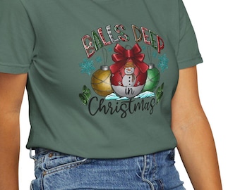 Balls Deep Christmas T-shirt, Funny Gnome Graphic Tee