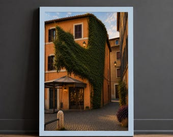 Fotografía impresa de Trastevere, Roma, Bajo la hiedra (Descarga digital)
