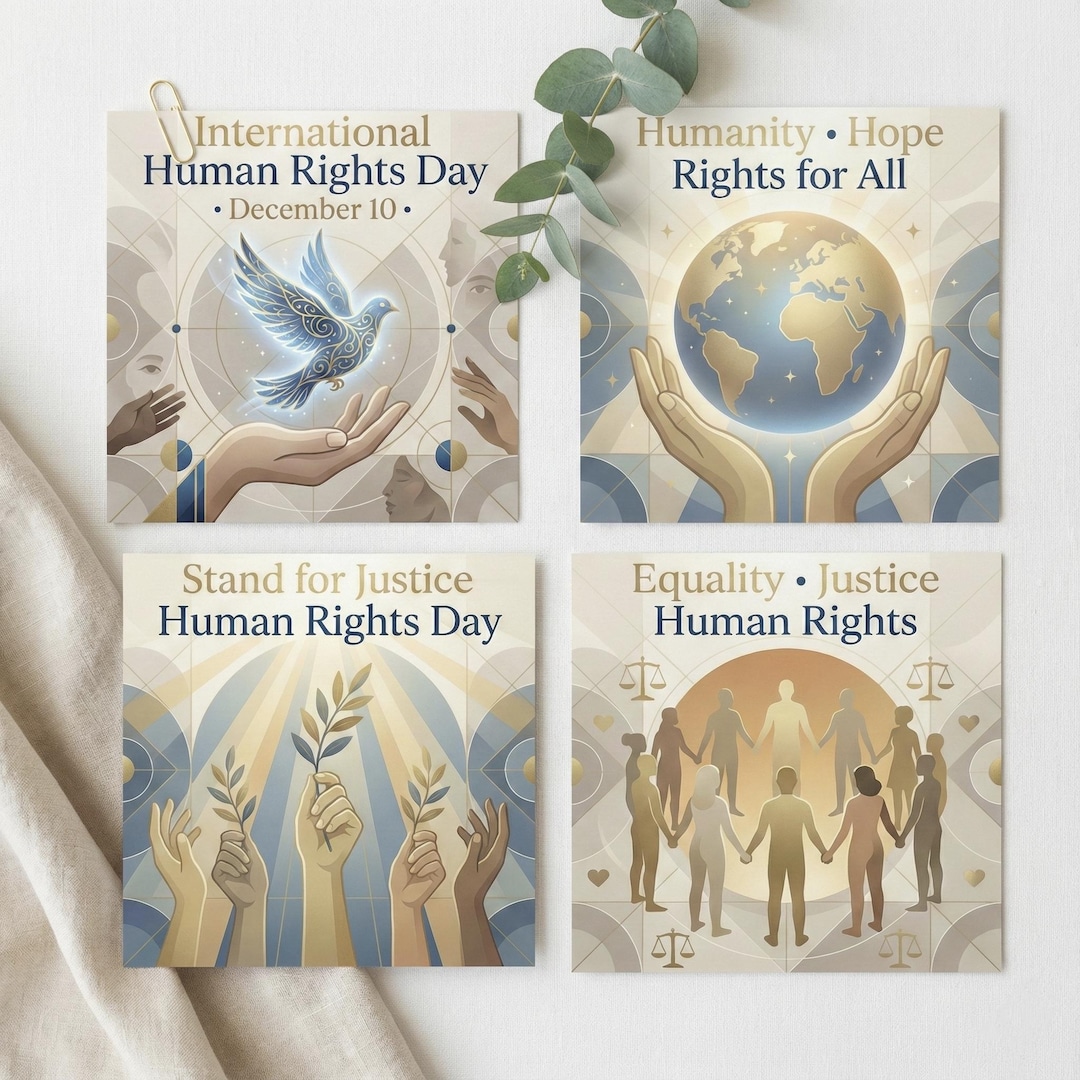 Human Rights Day Postcards – Inspirational Equality Art (digital ...