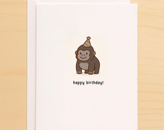 Old English Company Biglietto Di Compleanno Divertente Con Gorilla - 'Can't Believe You're How Old' - FSC, Inglese, 127x178mm
