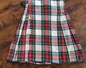 Vintage Children’s Kilt; Trimingham's Bermuda Dress Stewart Tartan Wrap Kilt Skirt