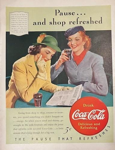 Coca cola poster antique - Etsy 日本