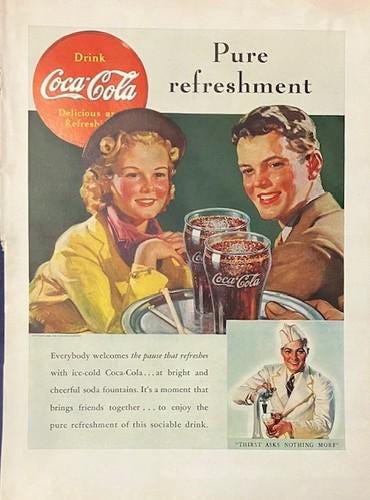 Coca cola poster antique - Etsy 日本