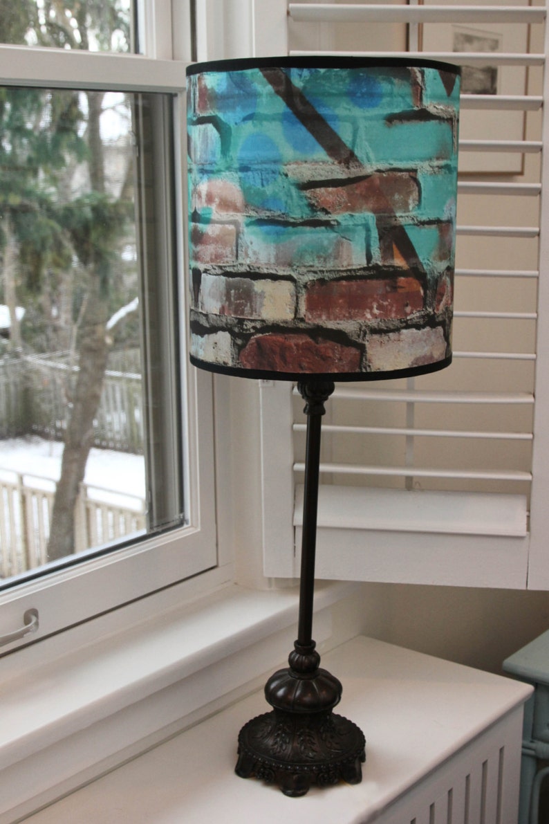 Custom Drum Lamp Shade for a Housewarming Gift Custom Lamp Etsy