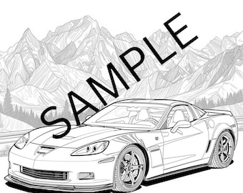 Car Coloring Book Alphabet