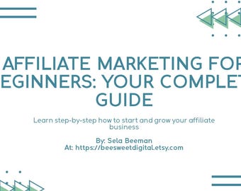 Affiliate Marketing Guide für Anfänger | Den eigenen Weg finden |Digital Ebook