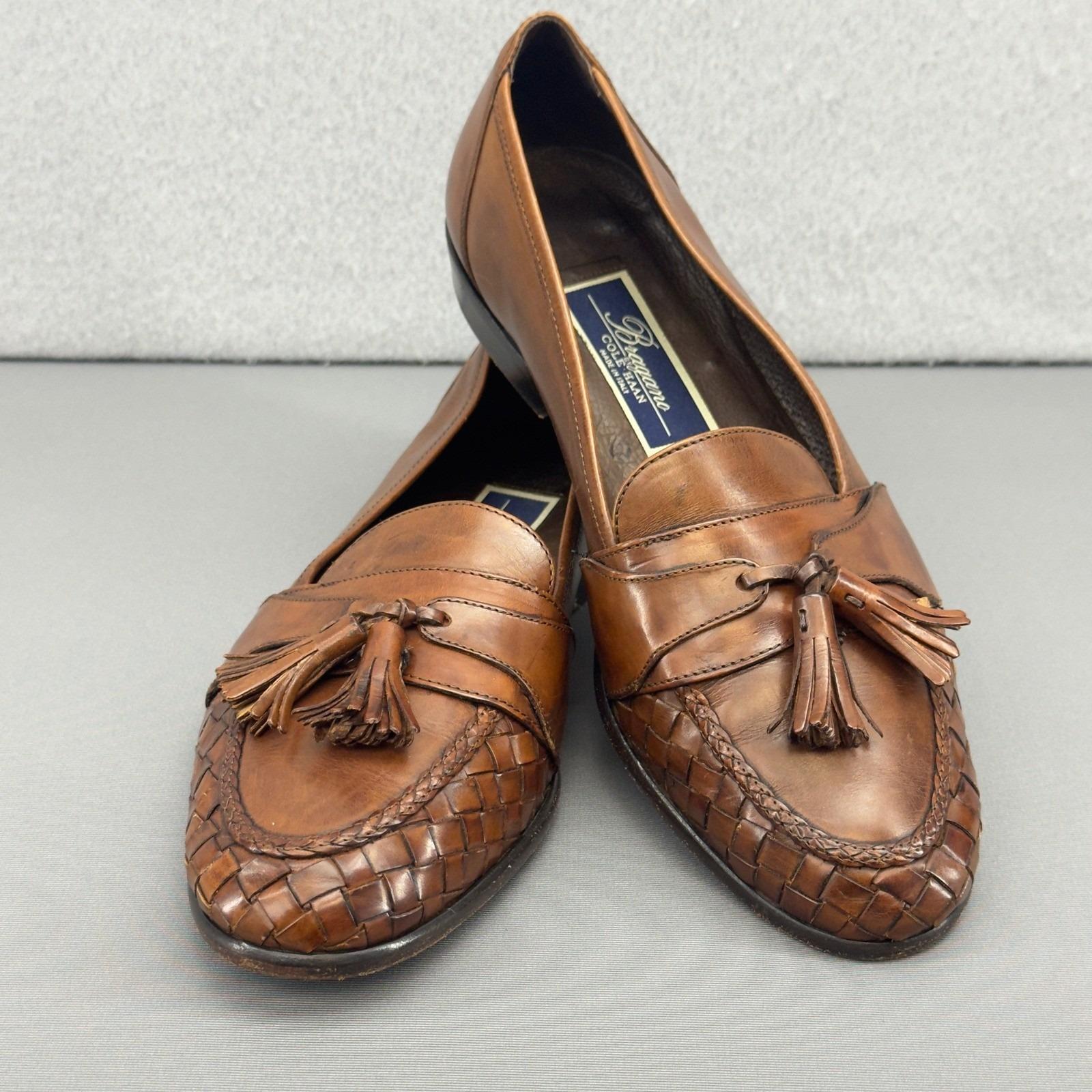 Cole Haan bergamo vintage Brown Leather Woven Men\'s Shoes Cole Haan bergamo vintage Brown Leather Woven | Mercari main image 3