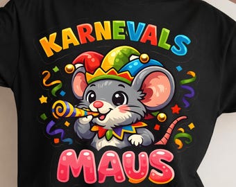 Carnival Mouse PNG, Barnfasching Clipart (Digital nedladdning)