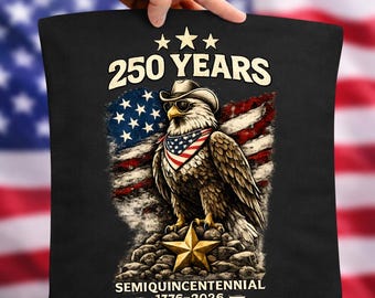 Halvhundraårsörn PNG, Vintage USA 250 Design (digital nedladdning)