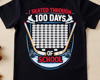 100 dagar av skolhockey PNG, sport sublimering (digital nedladdning)